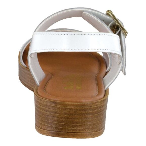 BELLA VITA Womens White 1/2" Platform Tay-italy Wedge Slingback Sandal 7 W - Picture 2 of 4